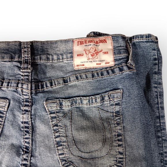 True Religion Rocco Relaxed Slim Men's Light Blue Jeans - 32x32 - Picture 2 of 5